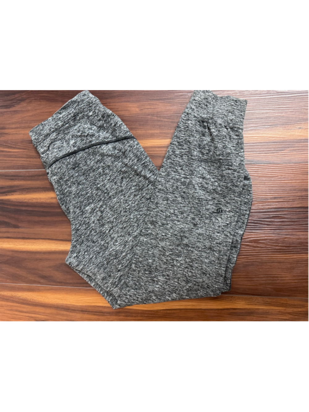 Women's Lululemon Joggers Size 8 Grey Black Heathered Athletic Pants